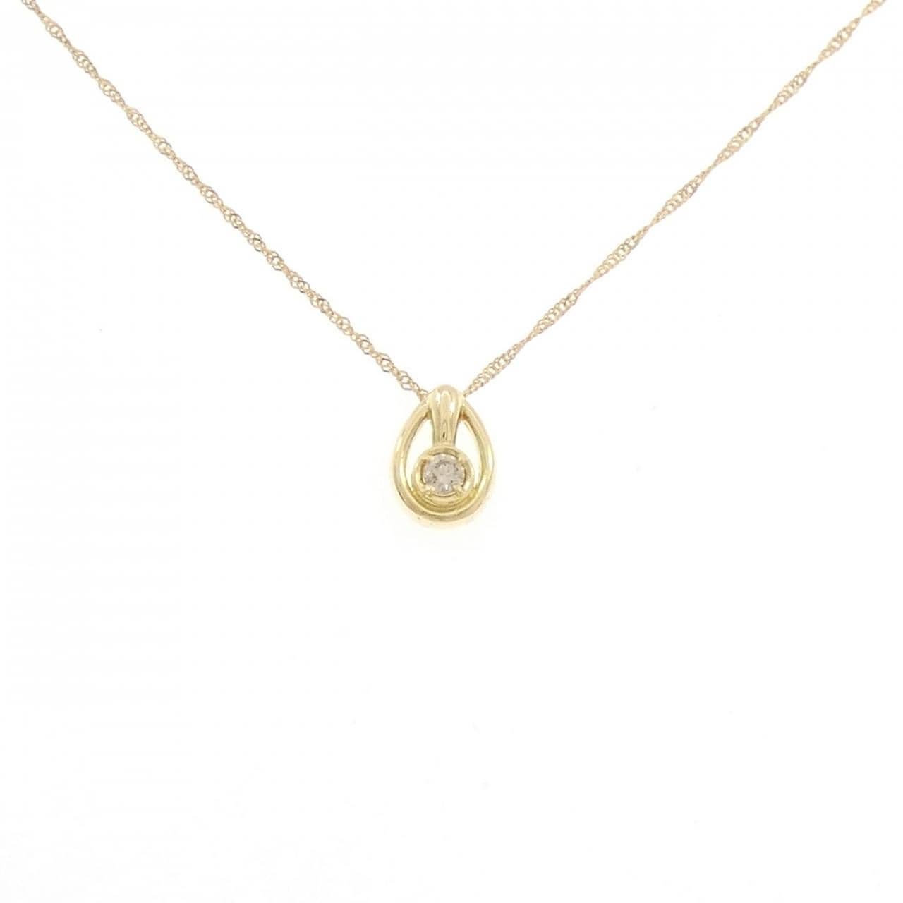 K18YG ダイヤモンド ネックレス 0.05CT