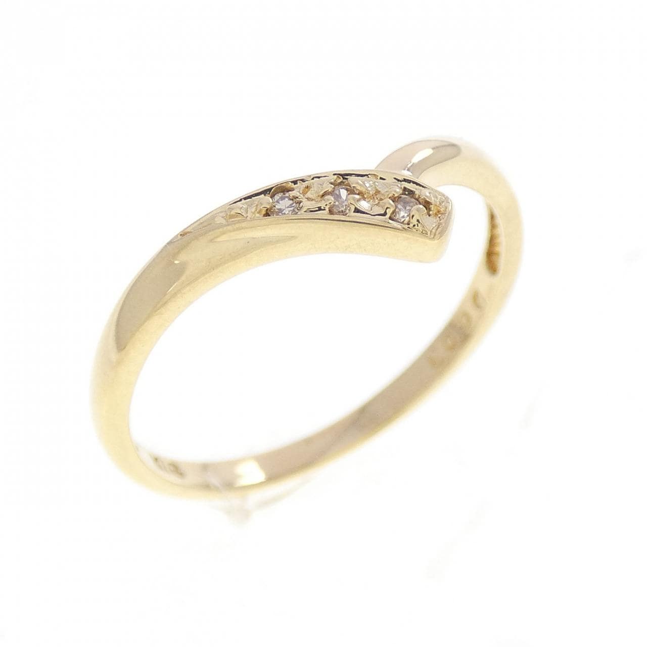 K18YG ダイヤモンド リング 0.03CT