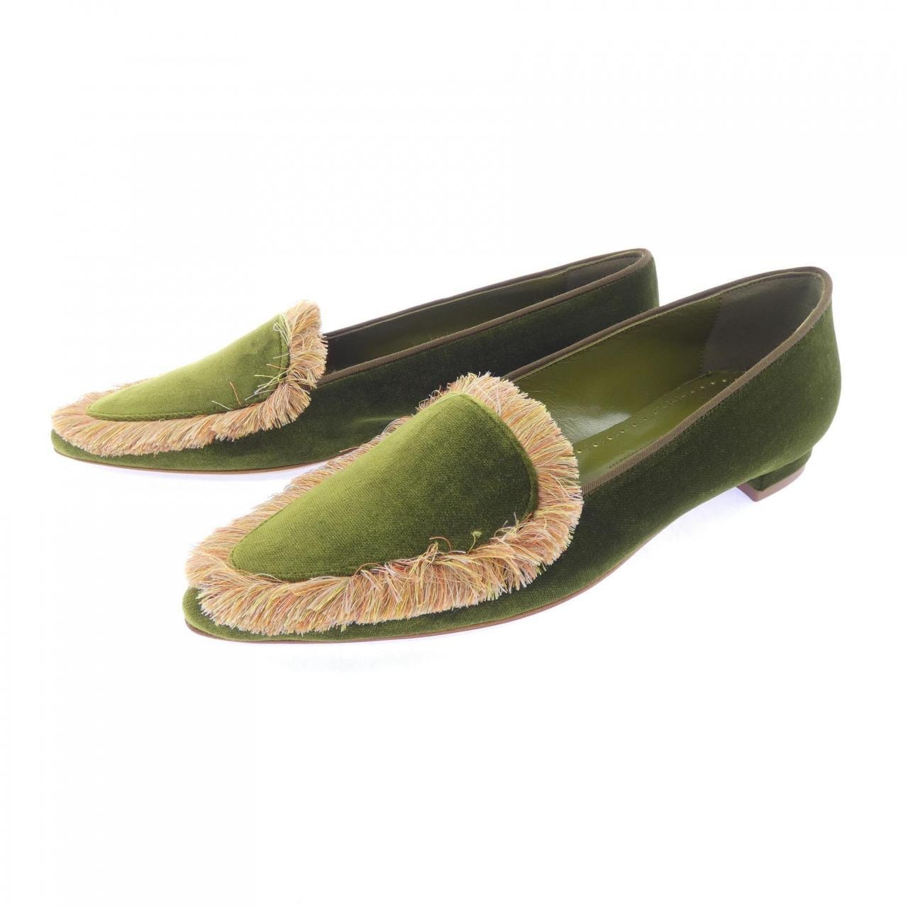 マノロブラニク MANOLO BLAHNIK AGOFRAN フラットシューズ