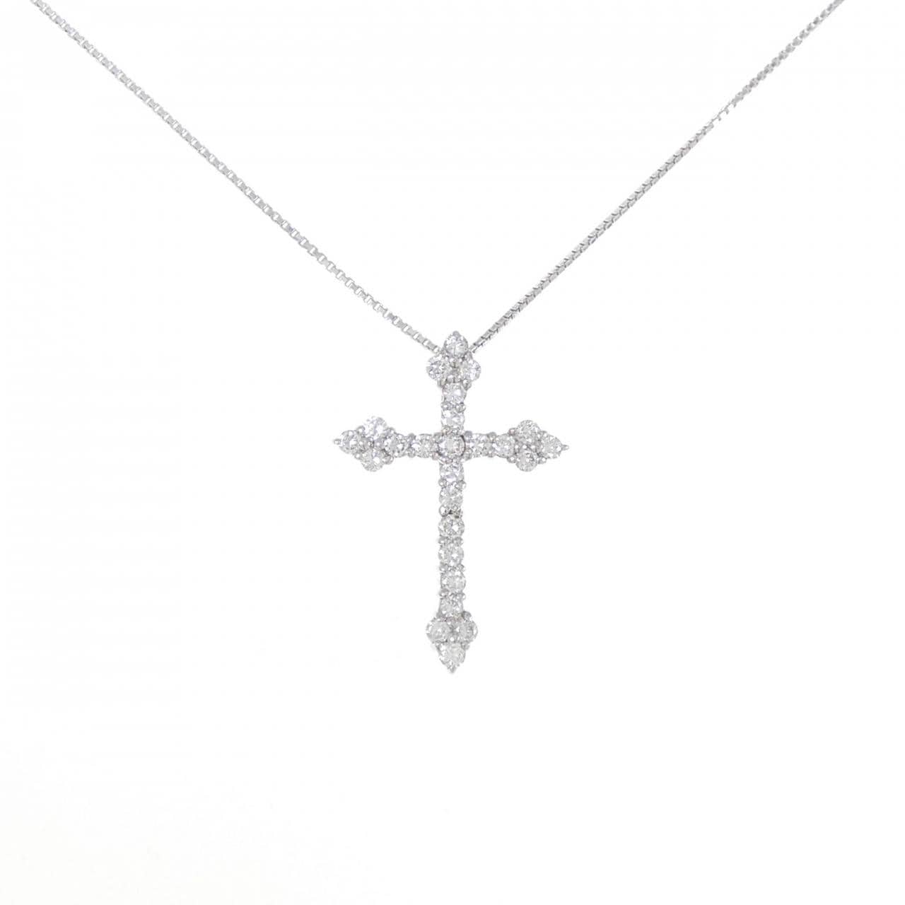 PT Cross Diamond Necklace 0.50CT