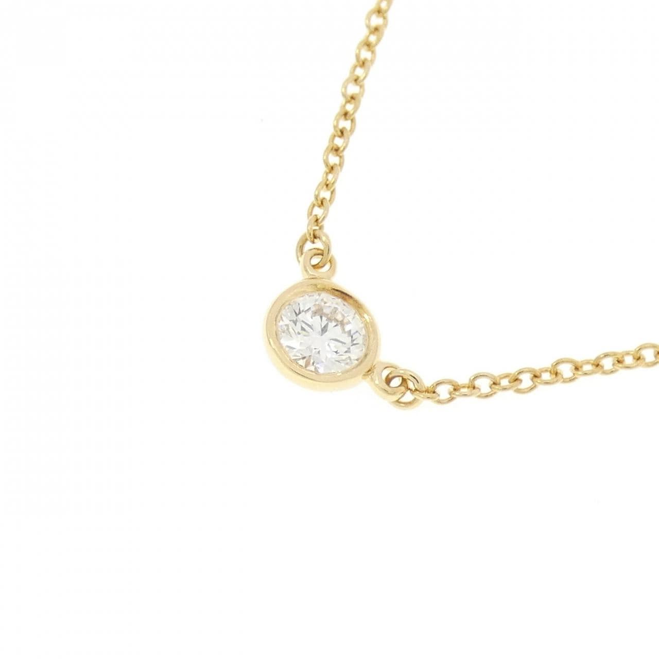 ティファニー バイザヤード ネックレス 0.18CT F VVS2 EXT