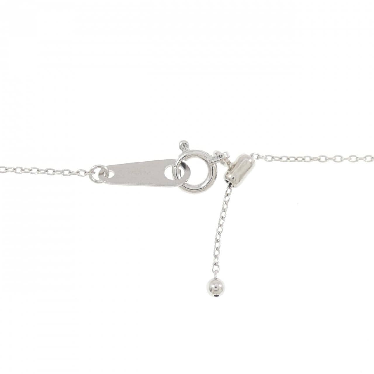 PT900/PT850 フラワー ピンクダイヤモンド ネックレス 0.144CT