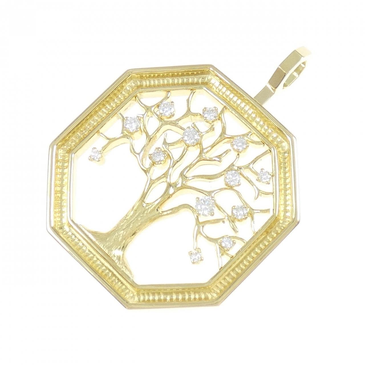 クイーン ダイヤモンド ペンダント 0.48CT