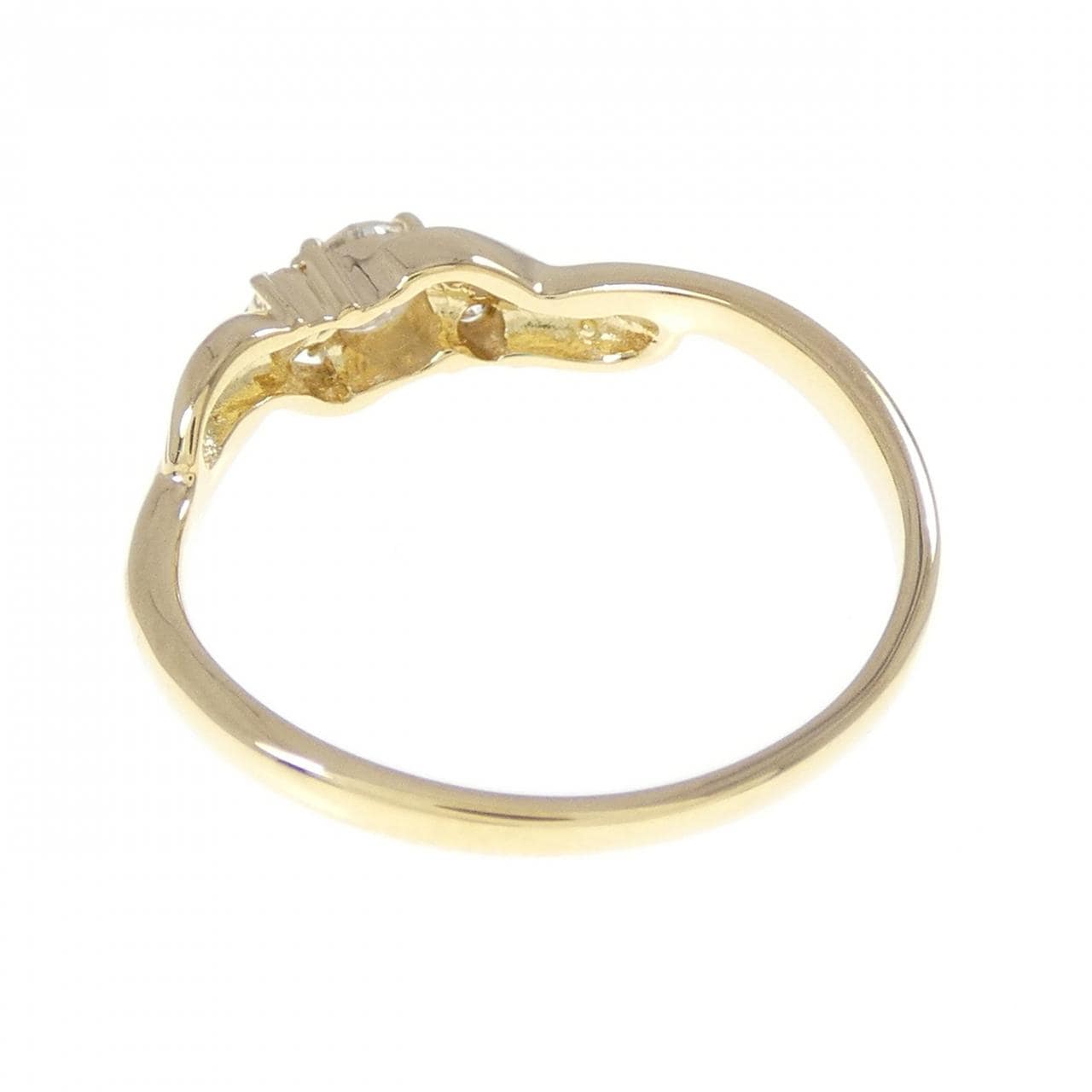 K18YG ダイヤモンド リング 0.19CT