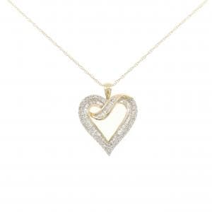 14KYG ハート ダイヤモンド ネックレス