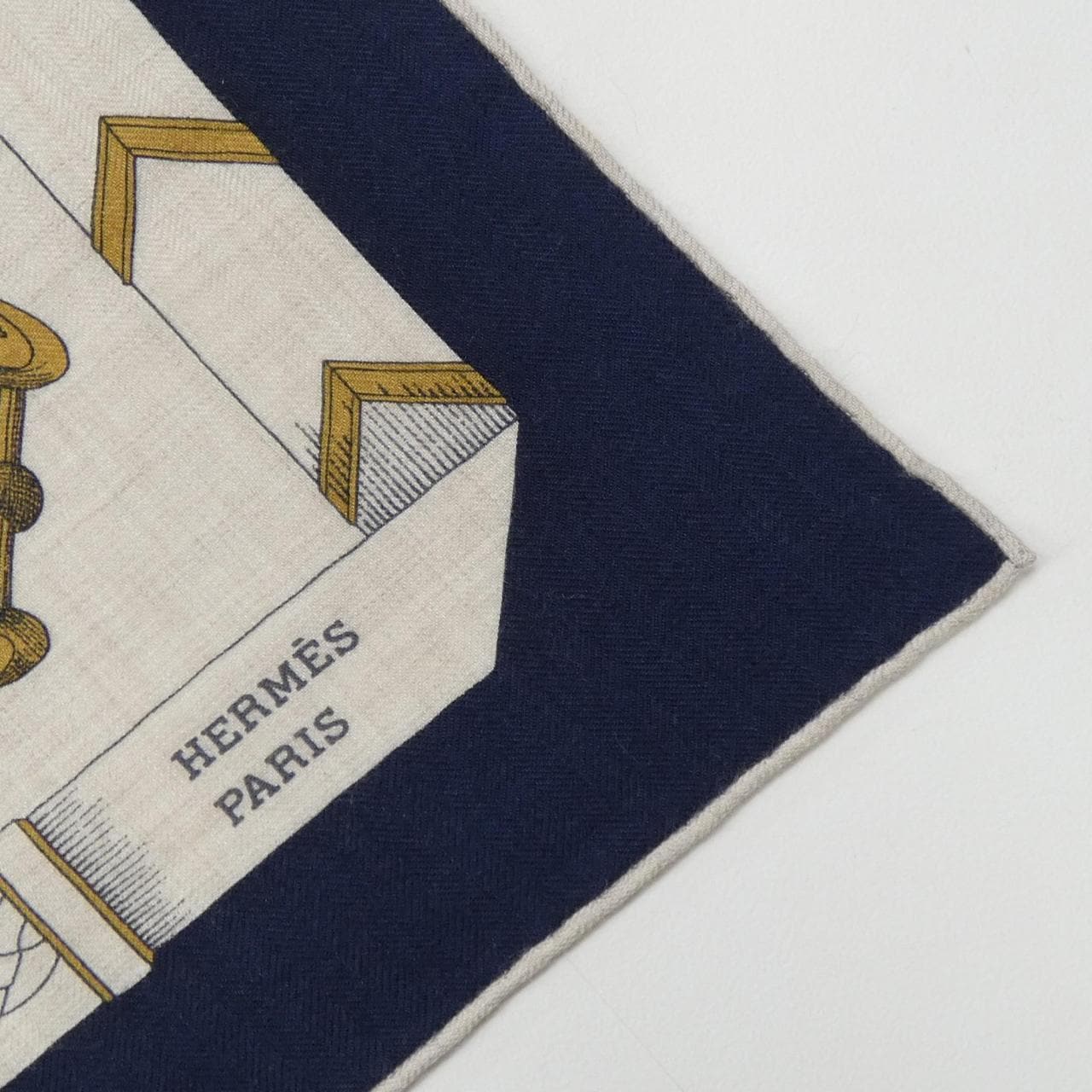 エルメス HERMES LES CHEVAUX DECHAINES H244096S カレジェアン140 ショール