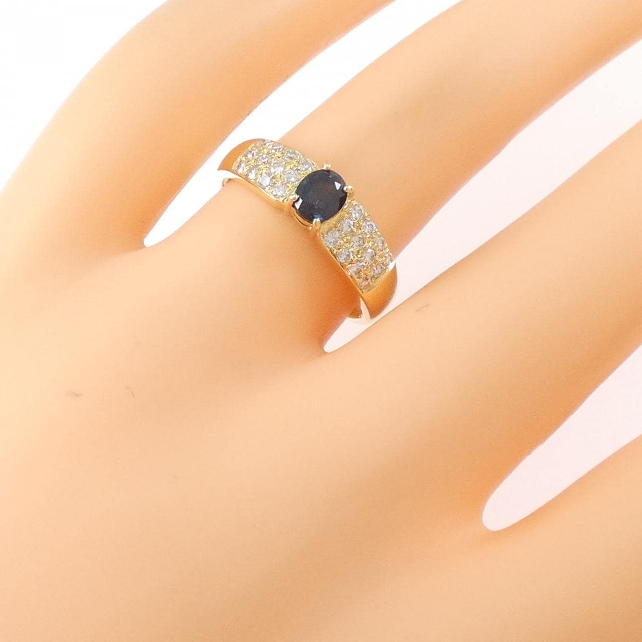 750YG サファイヤ リング