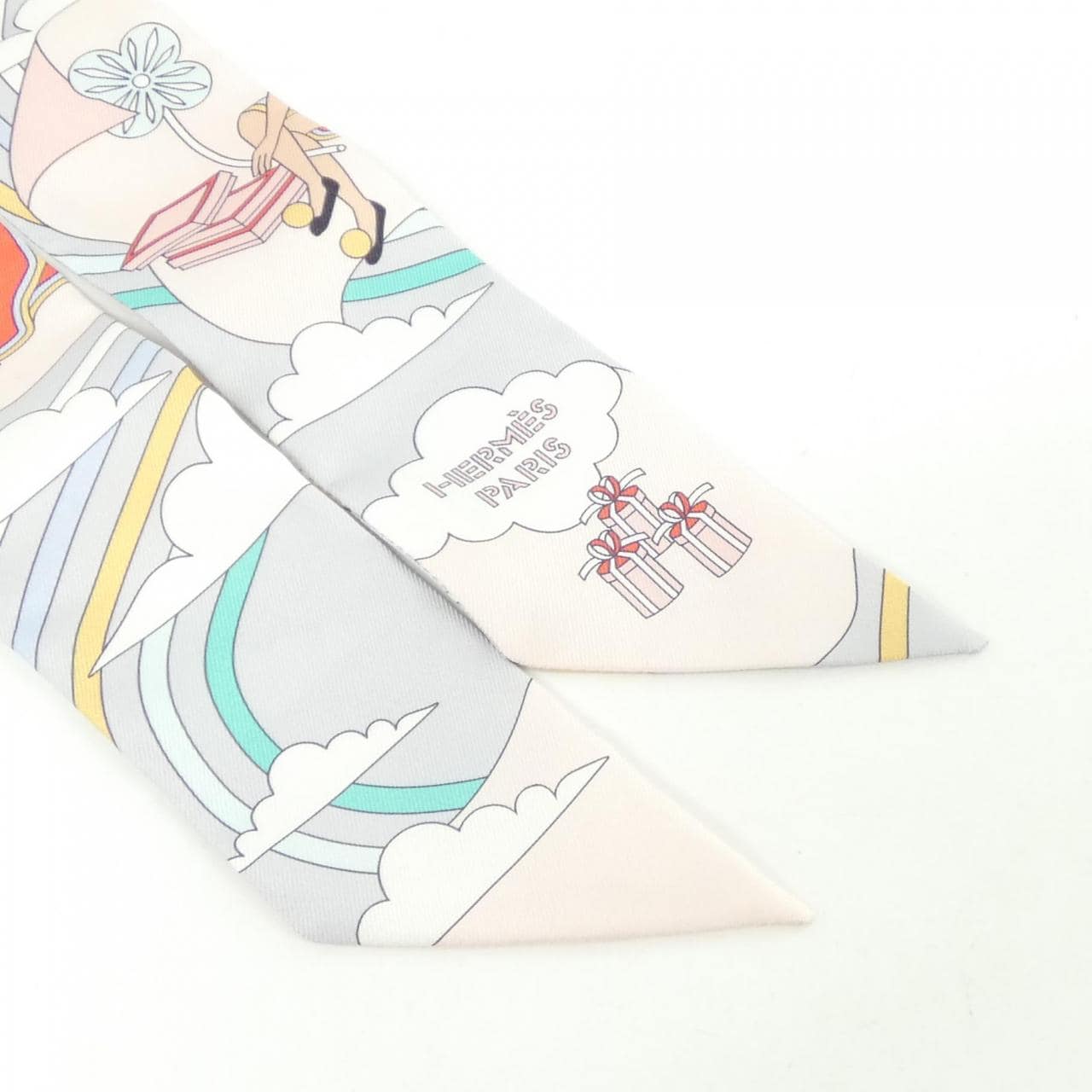【未使用品】エルメス CARRES VOLANTS ツイリー 063849S スカーフ