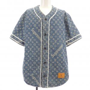 ルイヴィトン LOUIS VUITTON ジャカードデニムベースボール HDD92WALL SUPRREME S／Sシャツ