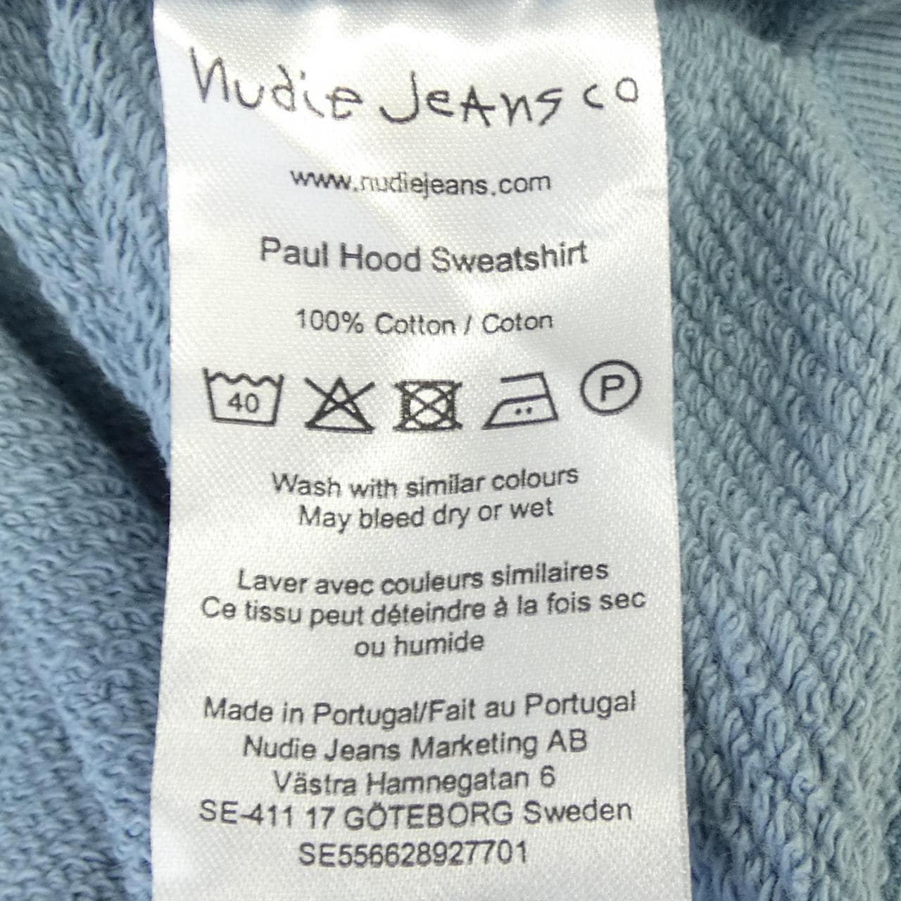 ヌーディージーンズ NUDIE JEANS パーカー