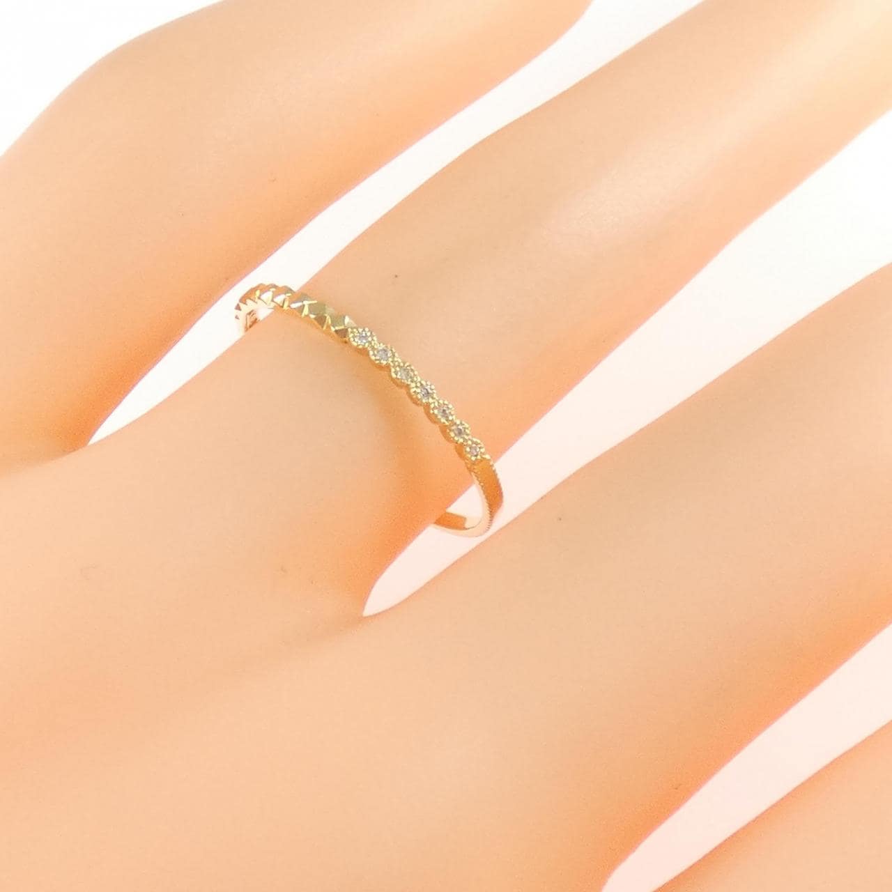 K18YG ダイヤモンド リング 0.01CT