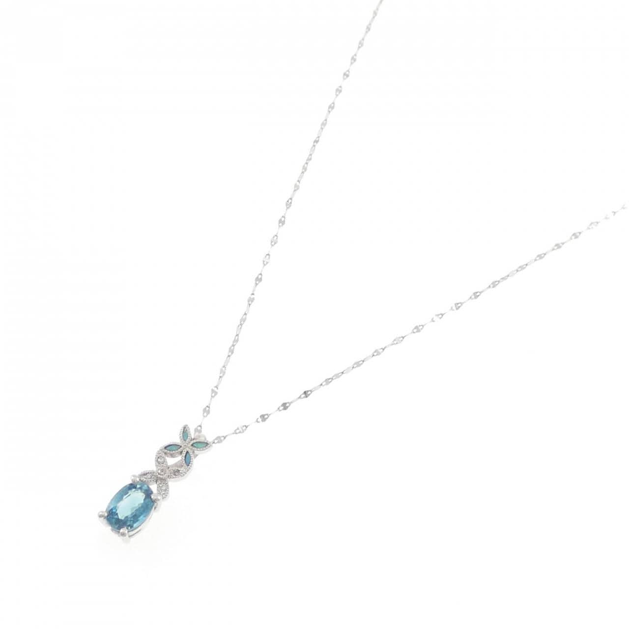 PT900/PT850 ジルコン ネックレス 1.31CT