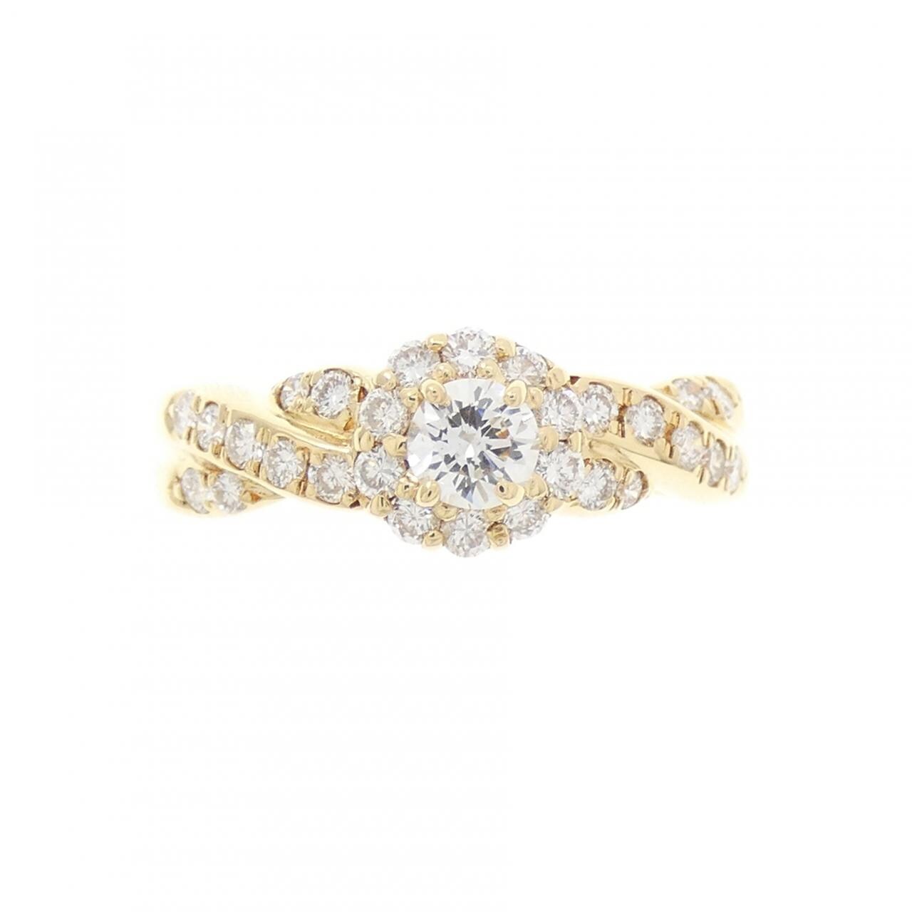 K18YG ダイヤモンド リング 0.55CT