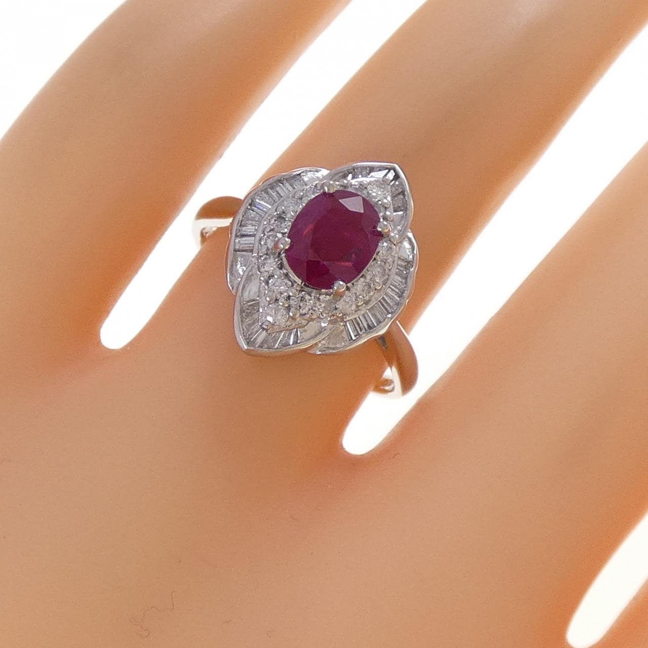 PT900 ルビー リング 1.01CT