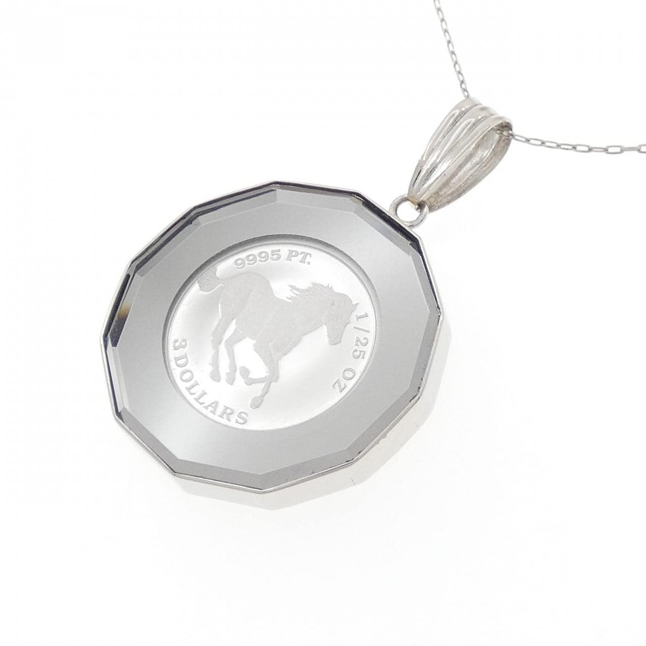 【新品】PT900 コイン ネックレス