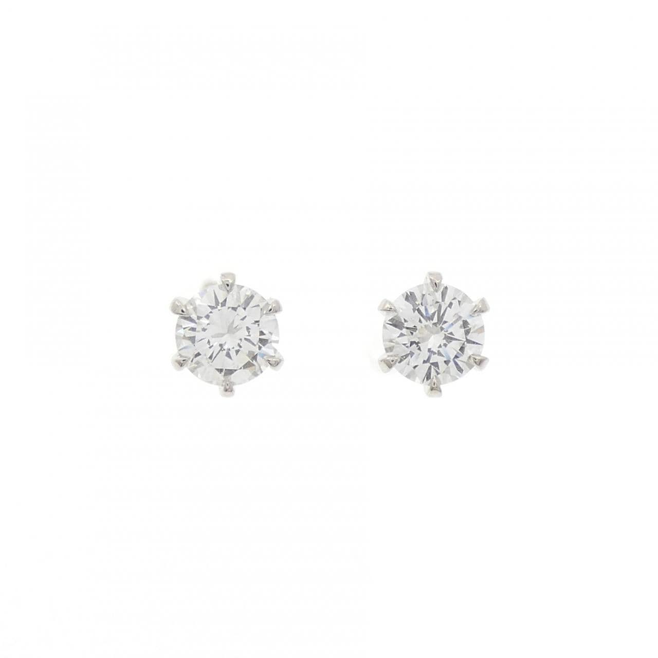 【リメイク】PT900/ST ダイヤモンド ピアス 0.212CT 0.223CT E-F VS1-2 EXT-VG