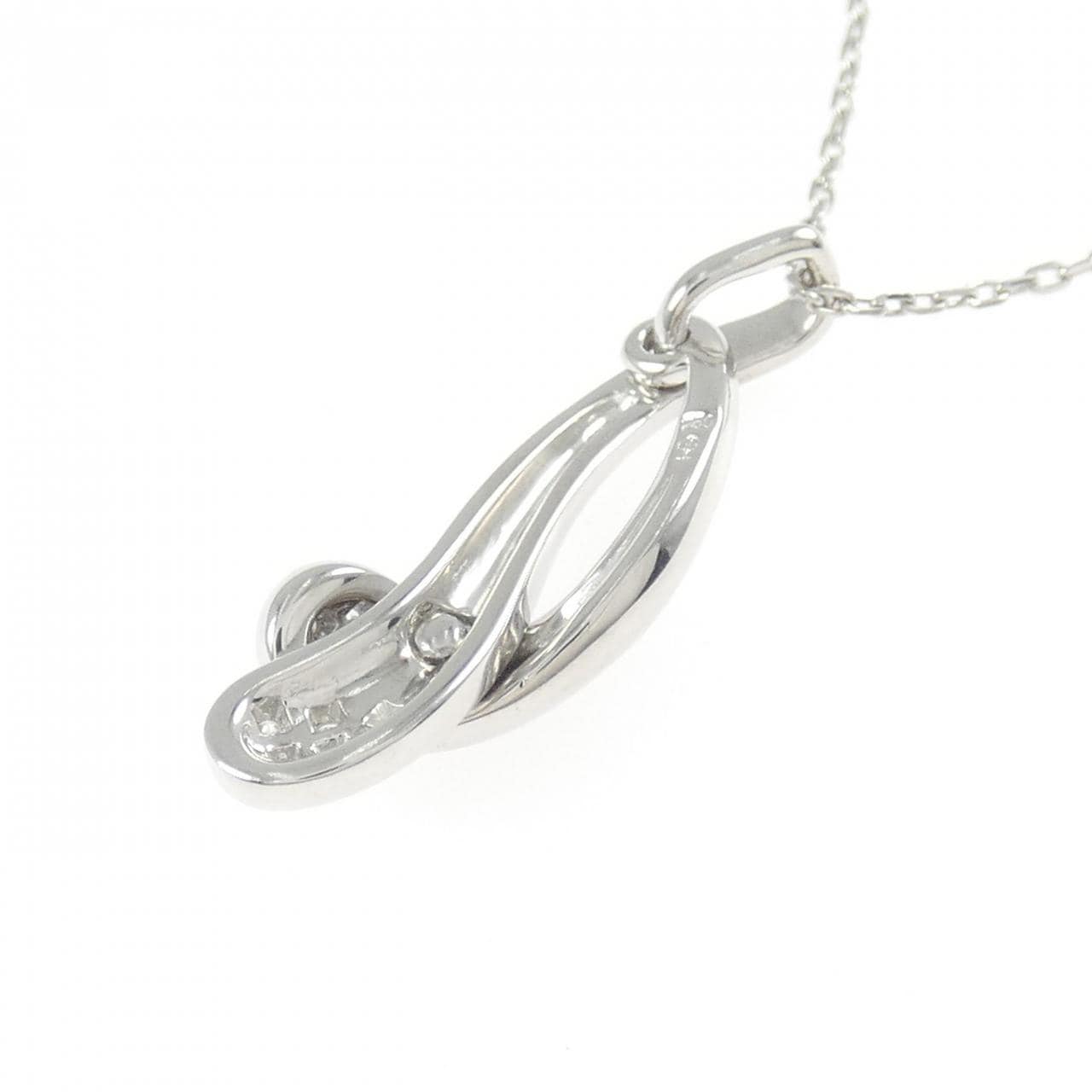 750WG/K18WG ダイヤモンド ネックレス