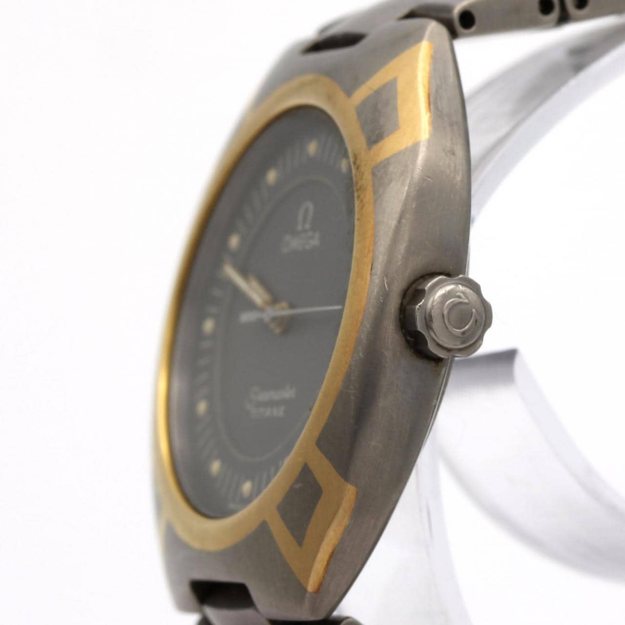 【ノーメンテナンス還元価格】オメガ シーマスターポラリス TI 5814.40 TIxYG クォーツ