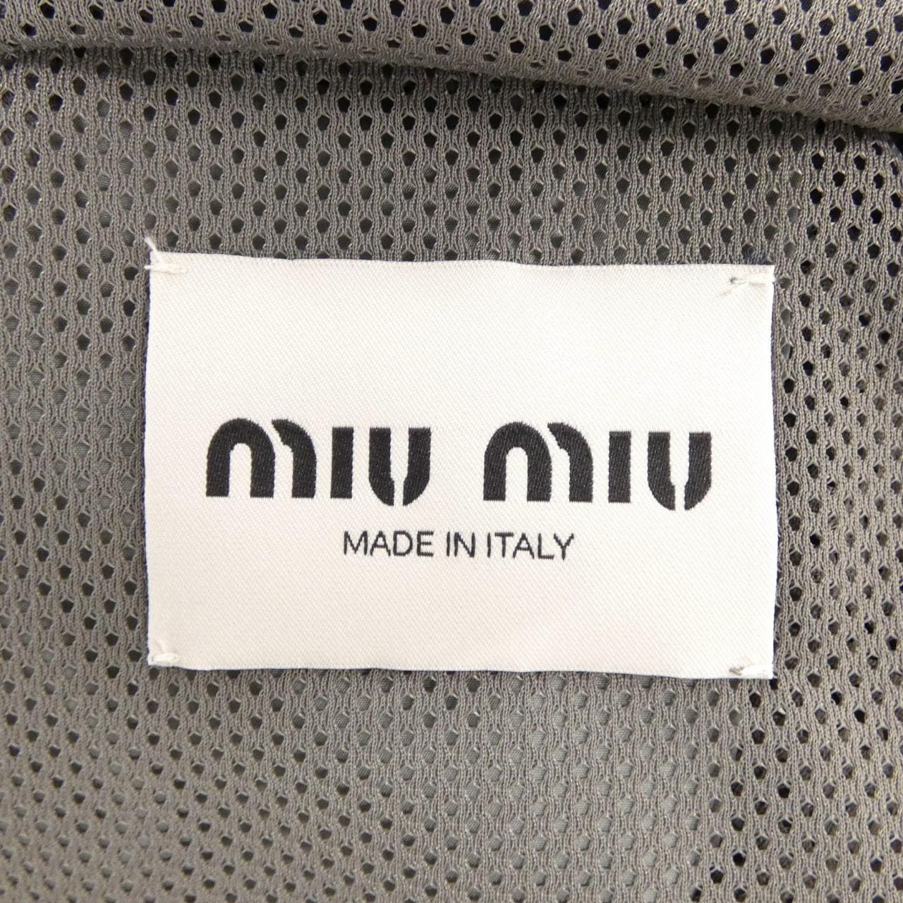 ミュウミュウ MIU MIU テクニカルシルクジップブルゾンジャケット ML1220 SOOO 163P ブルゾン