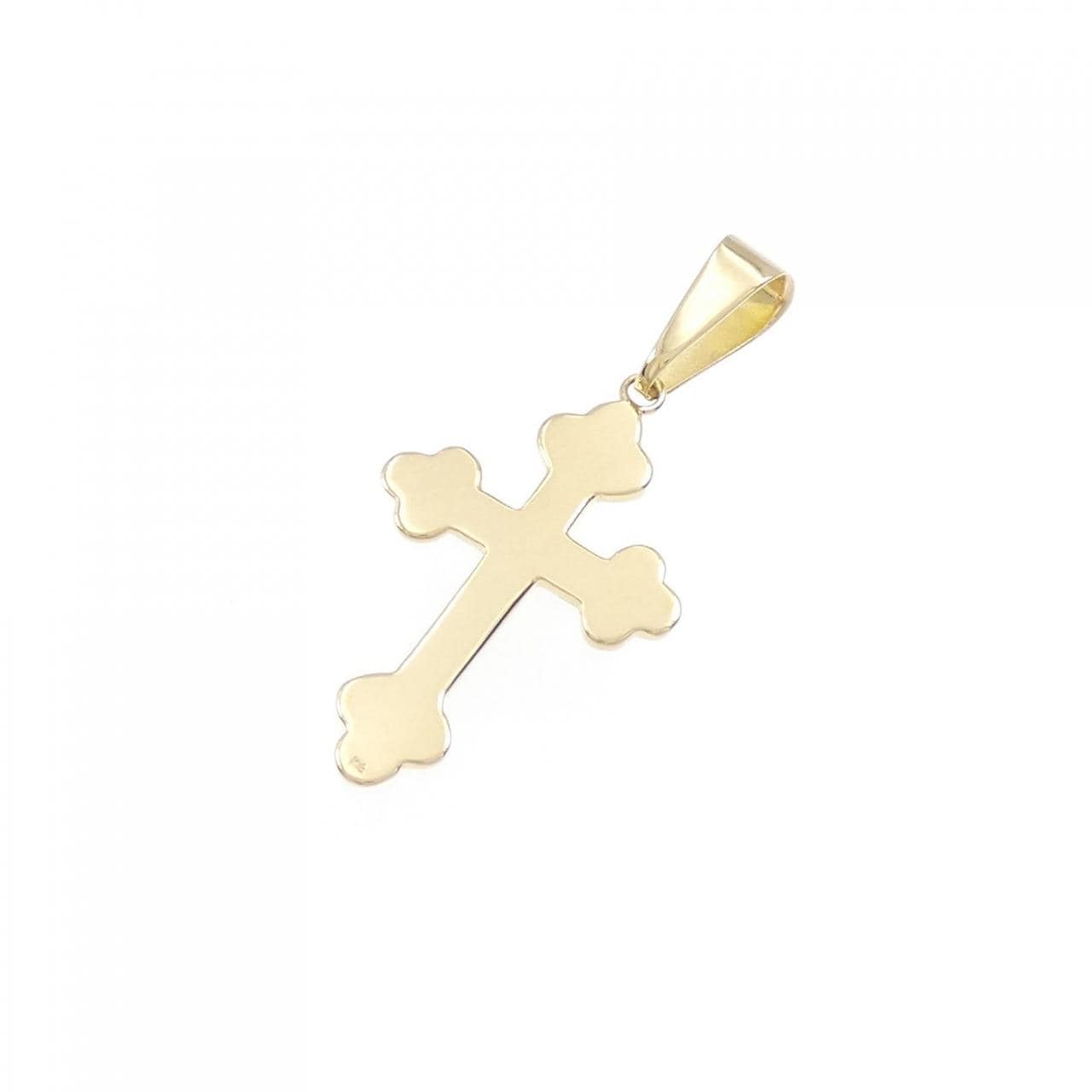 [BRAND NEW] K18YG cross pendant