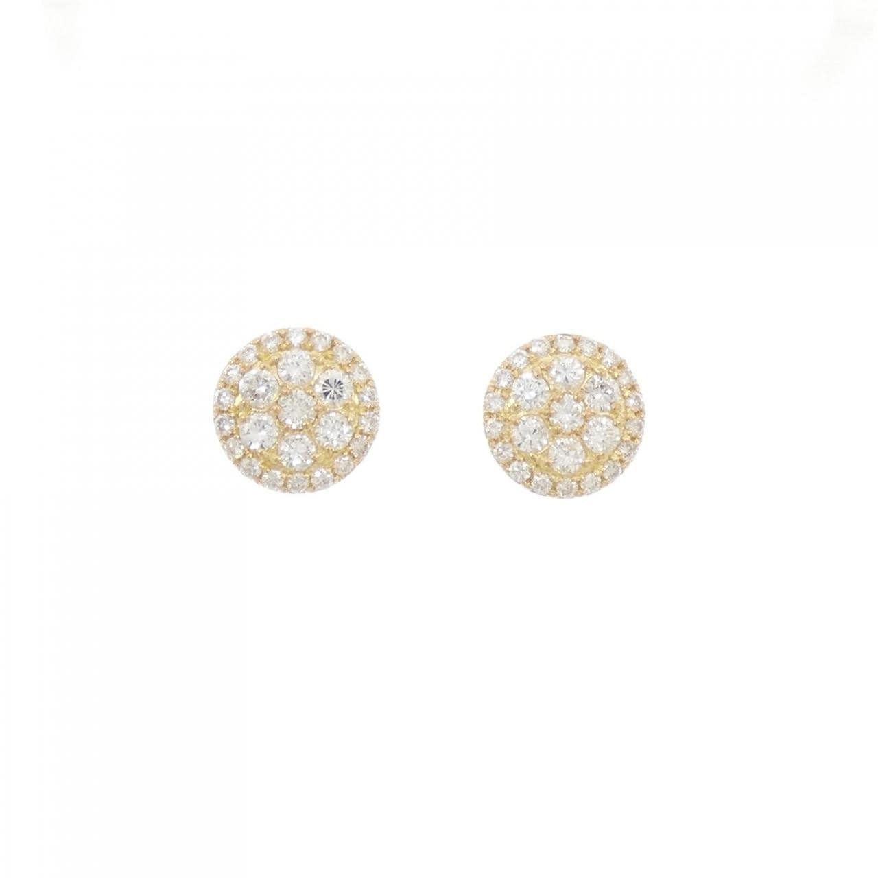 【リメイク】K18YG ダイヤモンド ピアス 0.60CT
