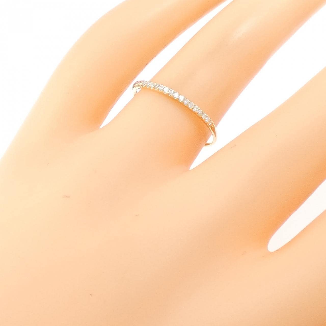 【リメイク】K18YG ダイヤモンド リング 0.10CT