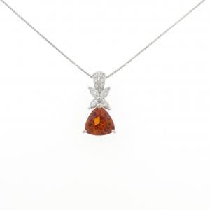 PT900/PT850 シトリン ネックレス 1.66CT