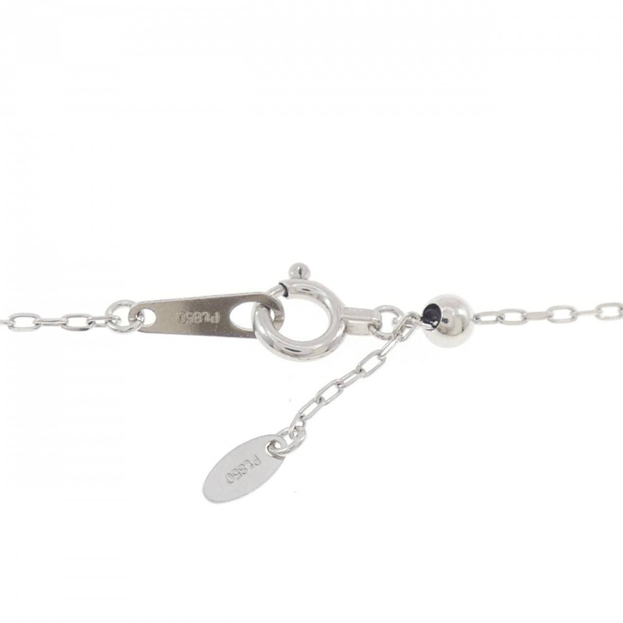 PT900/PT850 エメラルド ネックレス 0.74CT