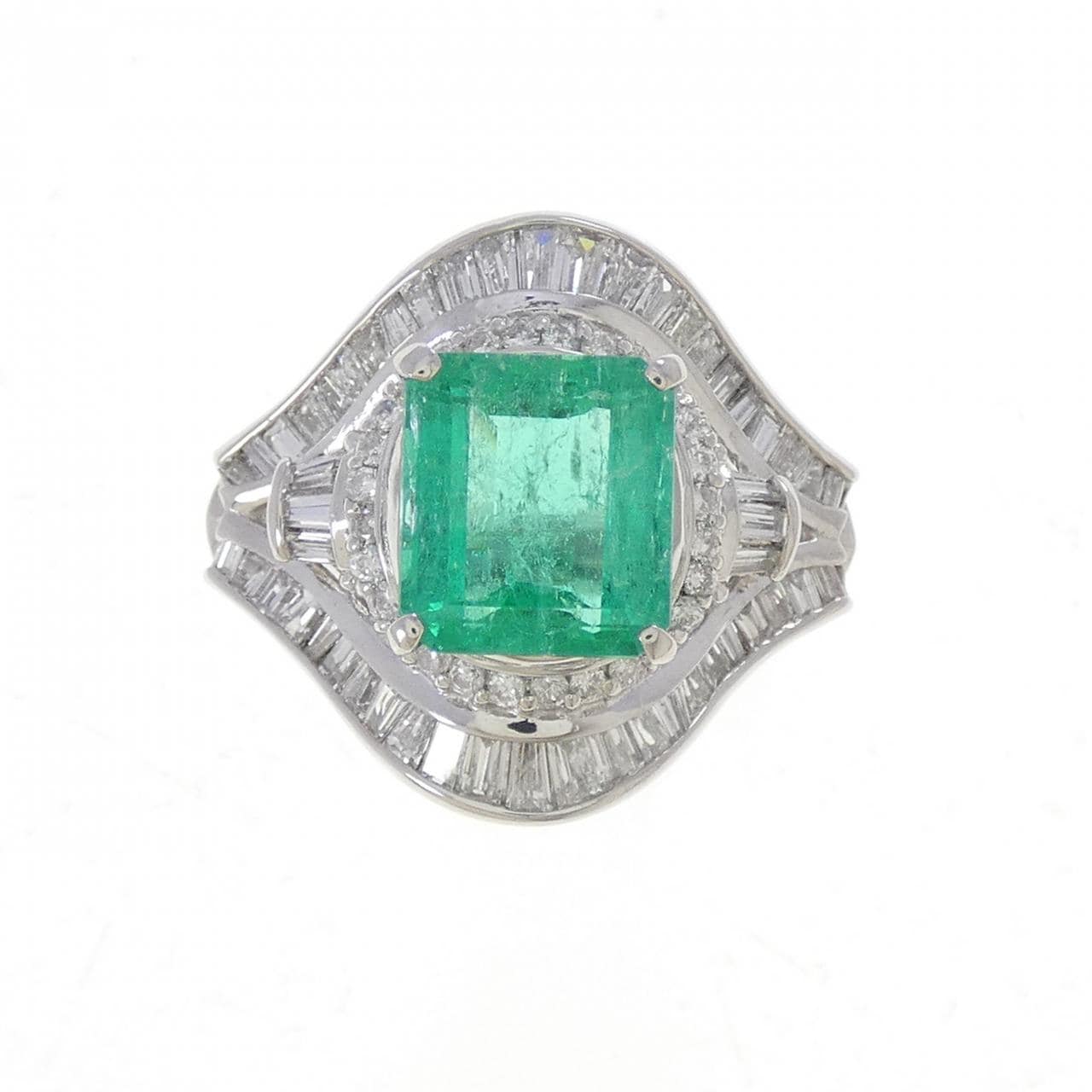 PT900 エメラルド リング 3.34CT