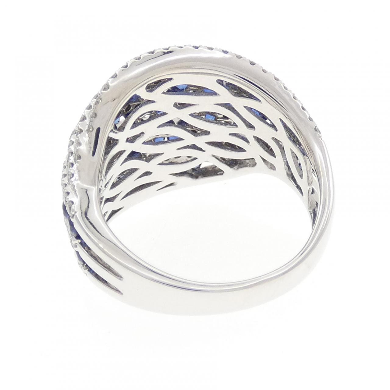 750WG サファイヤ リング 2.49CT