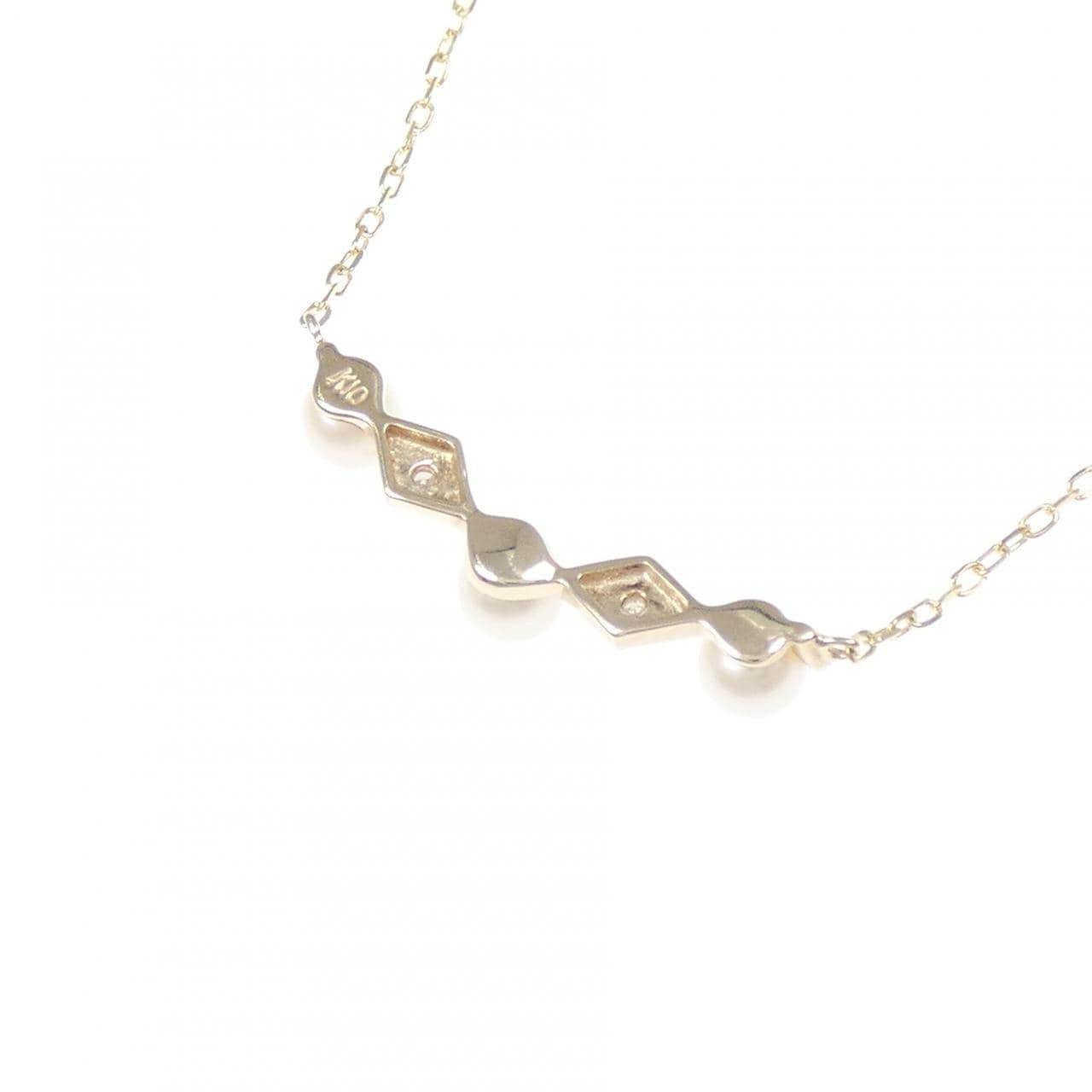 K10YG 淡水パール ネックレス