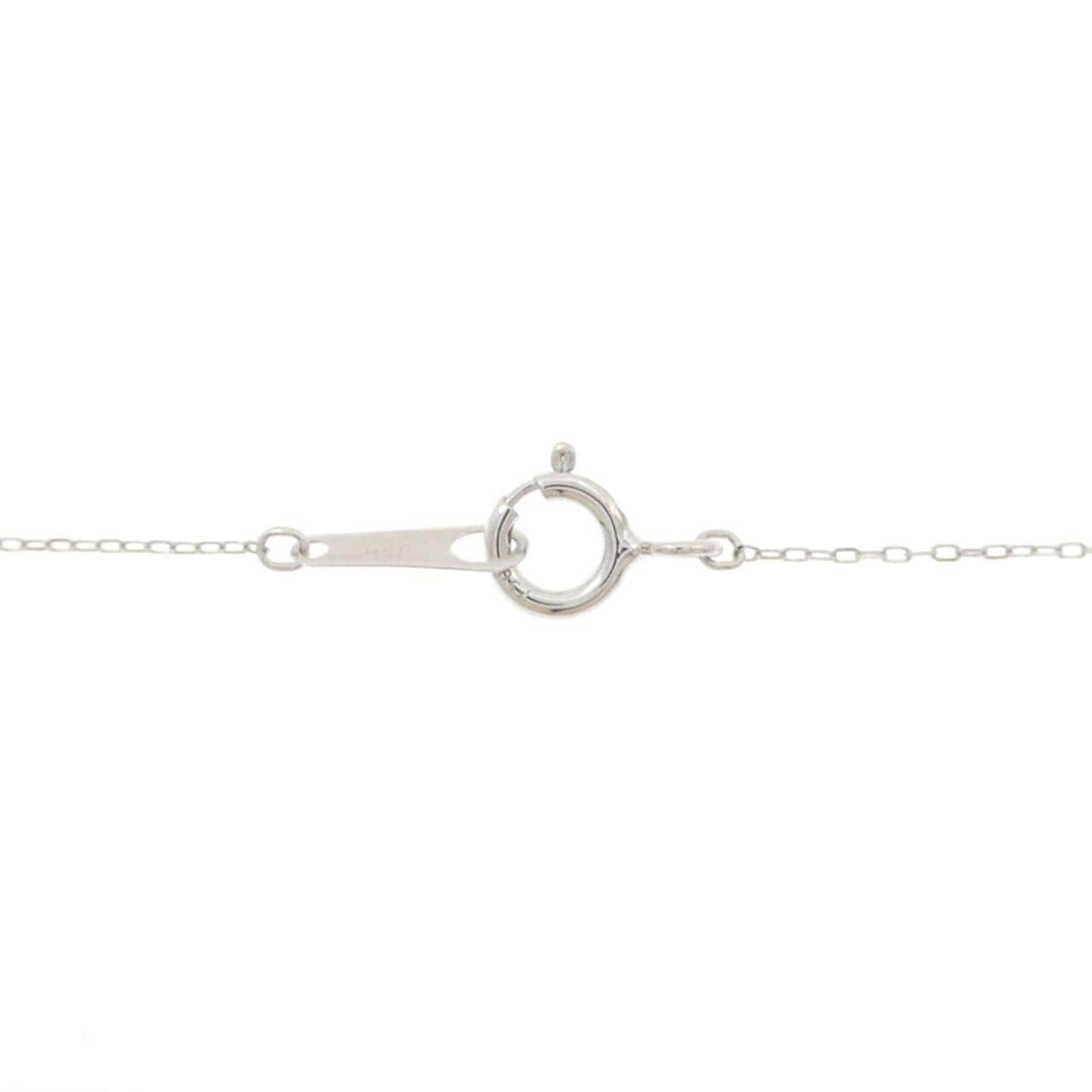 K18WG ダイヤモンド ネックレス 0.10CT