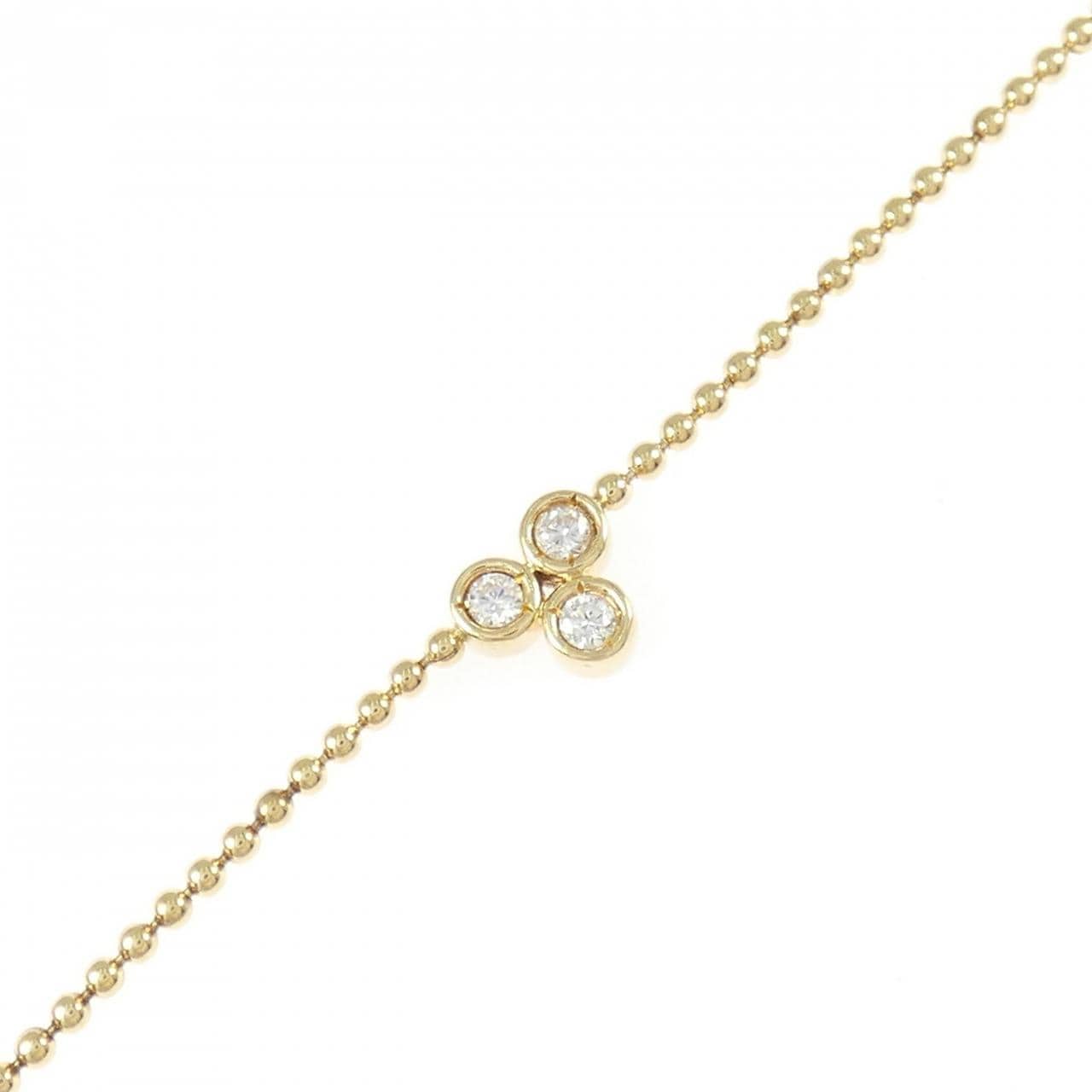 K18YG ダイヤモンド ブレスレット 0.12CT