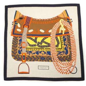 エルメス HERMES MONTURA DE GAUCHO H244185S カレジェアン140 ショール