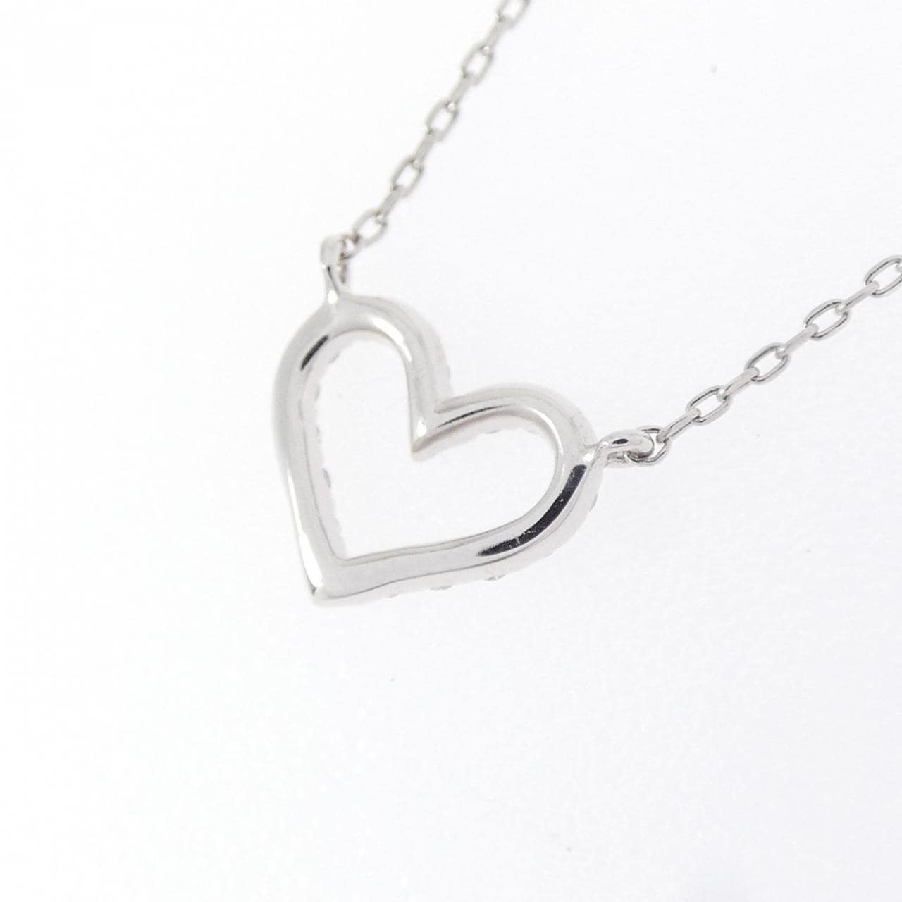 スタージュエリー ハート ダイヤモンド ネックレス 0.06CT