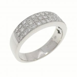 K18WG パヴェ ダイヤモンド リング 0.38CT