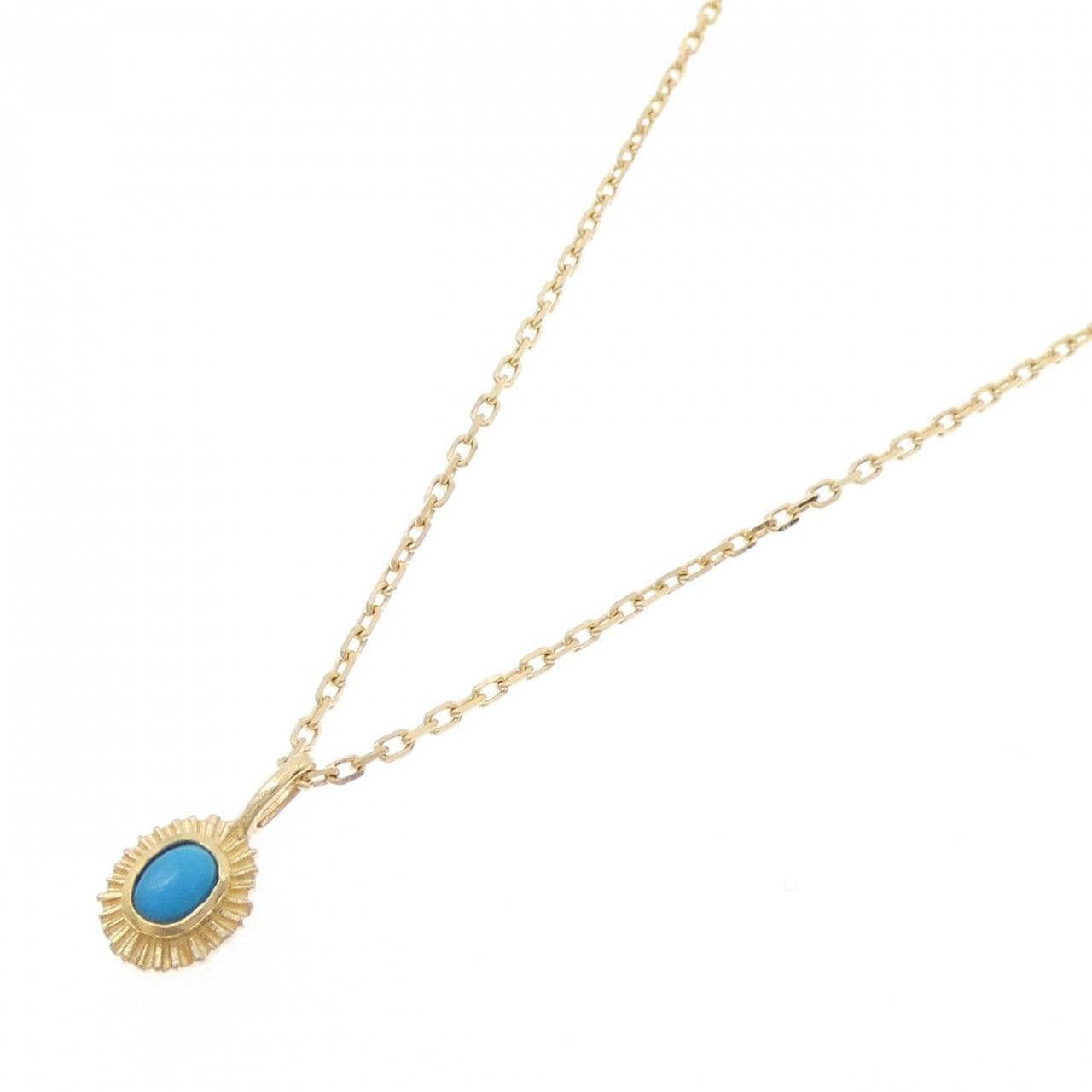 K18YG turquoise necklace