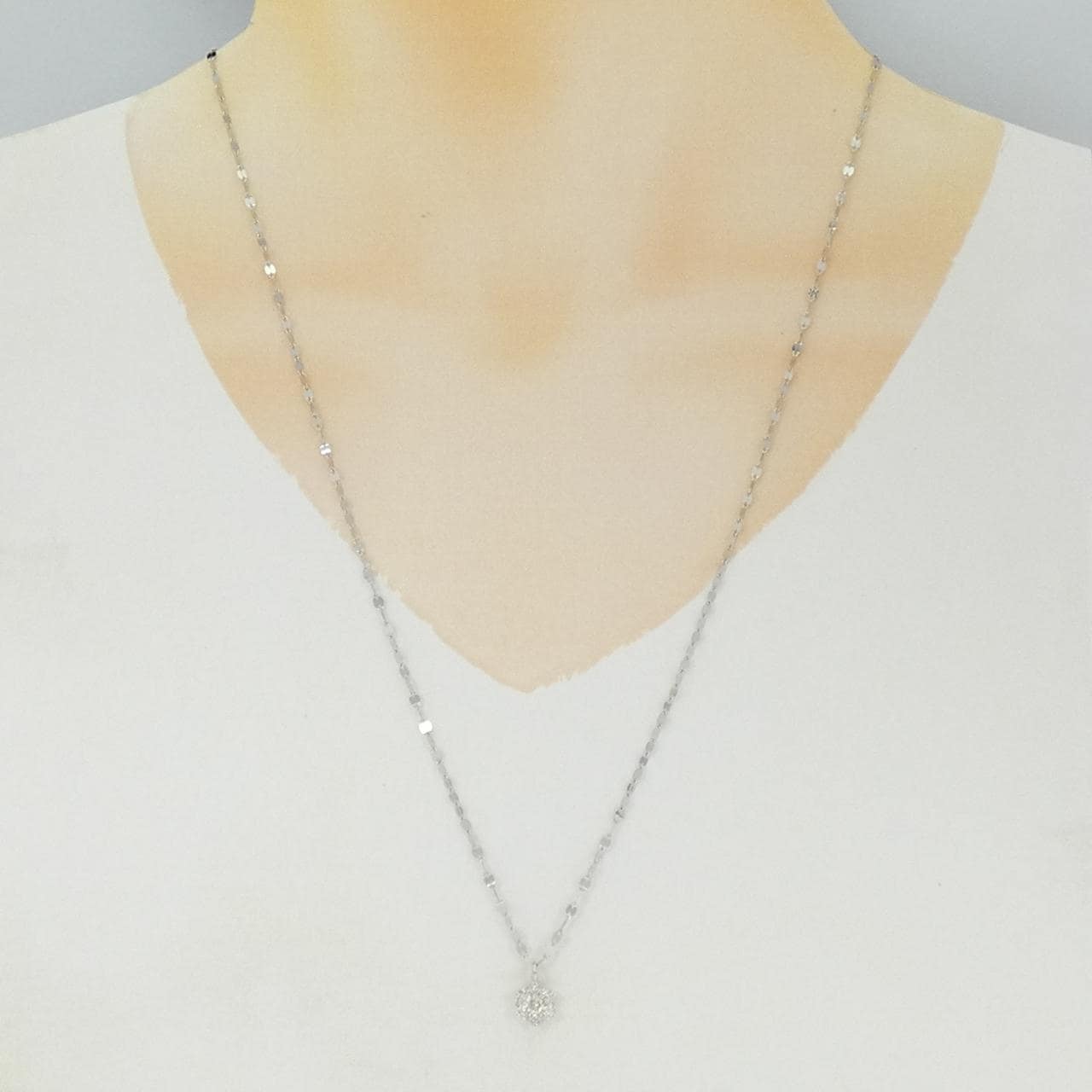 PT900/PT850 ダイヤモンド ネックレス 0.31CT