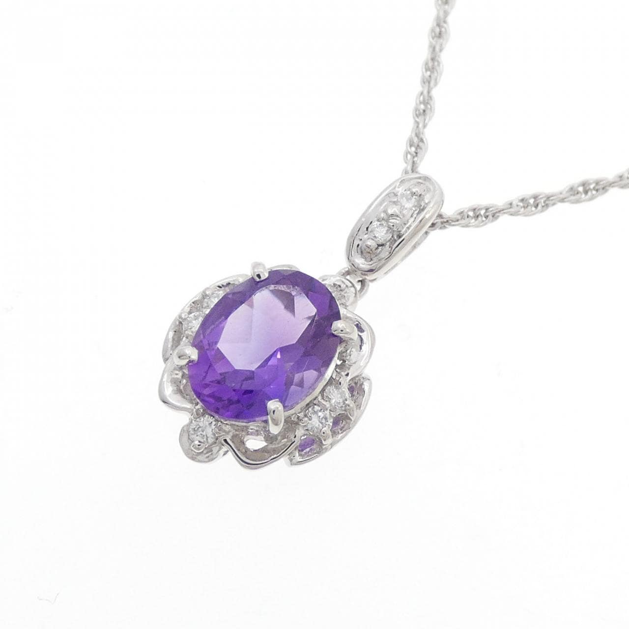 PT900/PT850 アメジスト ネックレス 1.15CT