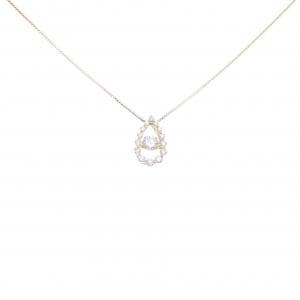 [BRAND NEW] K18YG Diamond Necklace 0.348CT F SI2 Good
