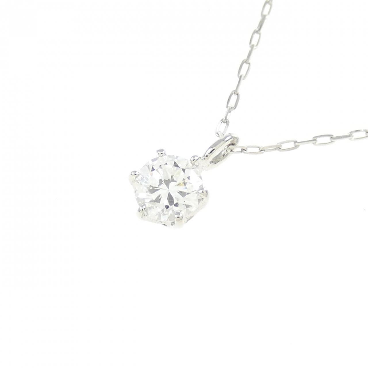 【リメイク】PT ソリティア ダイヤモンド ネックレス 0.15CT