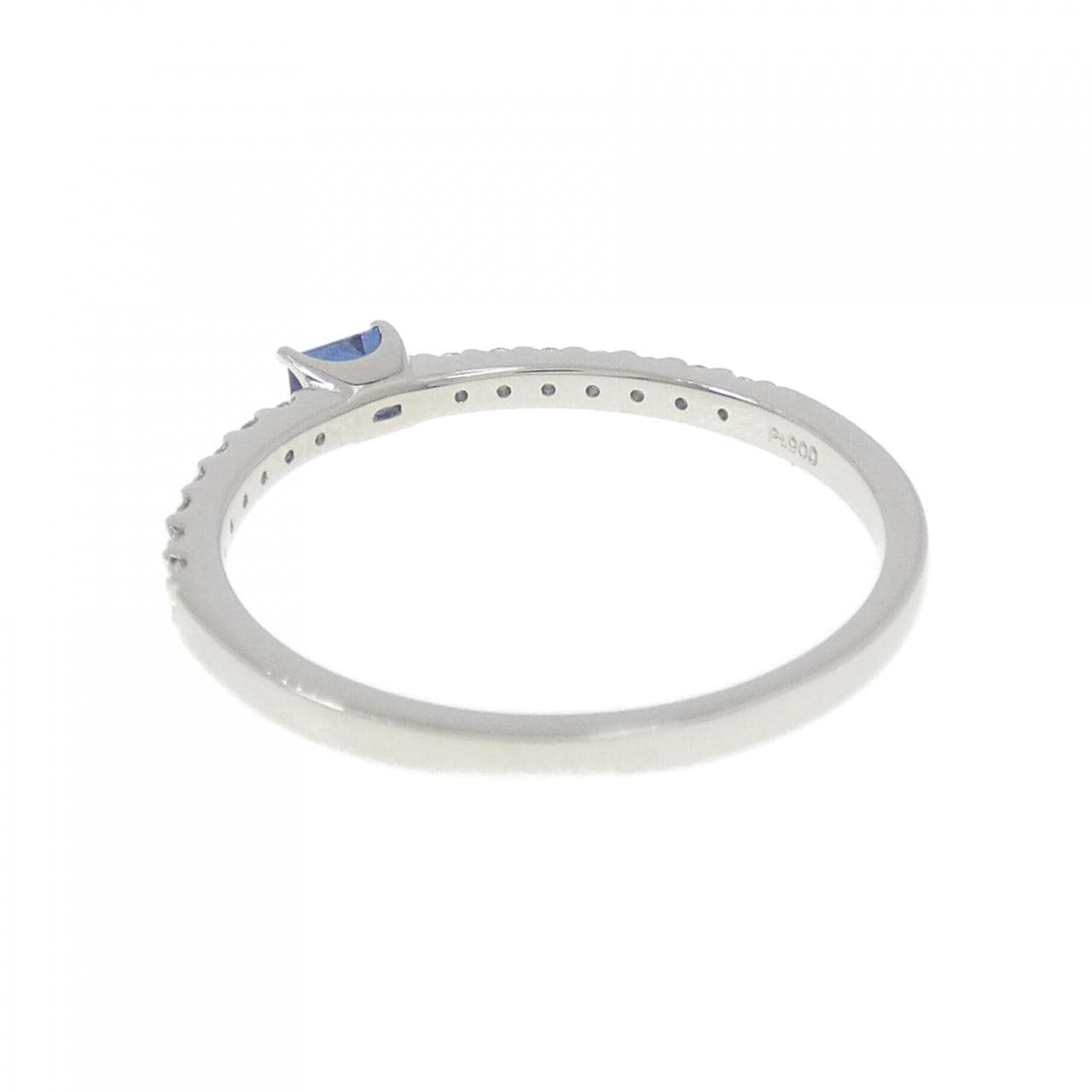 【新品】PT900 サファイヤ リング 0.10CT