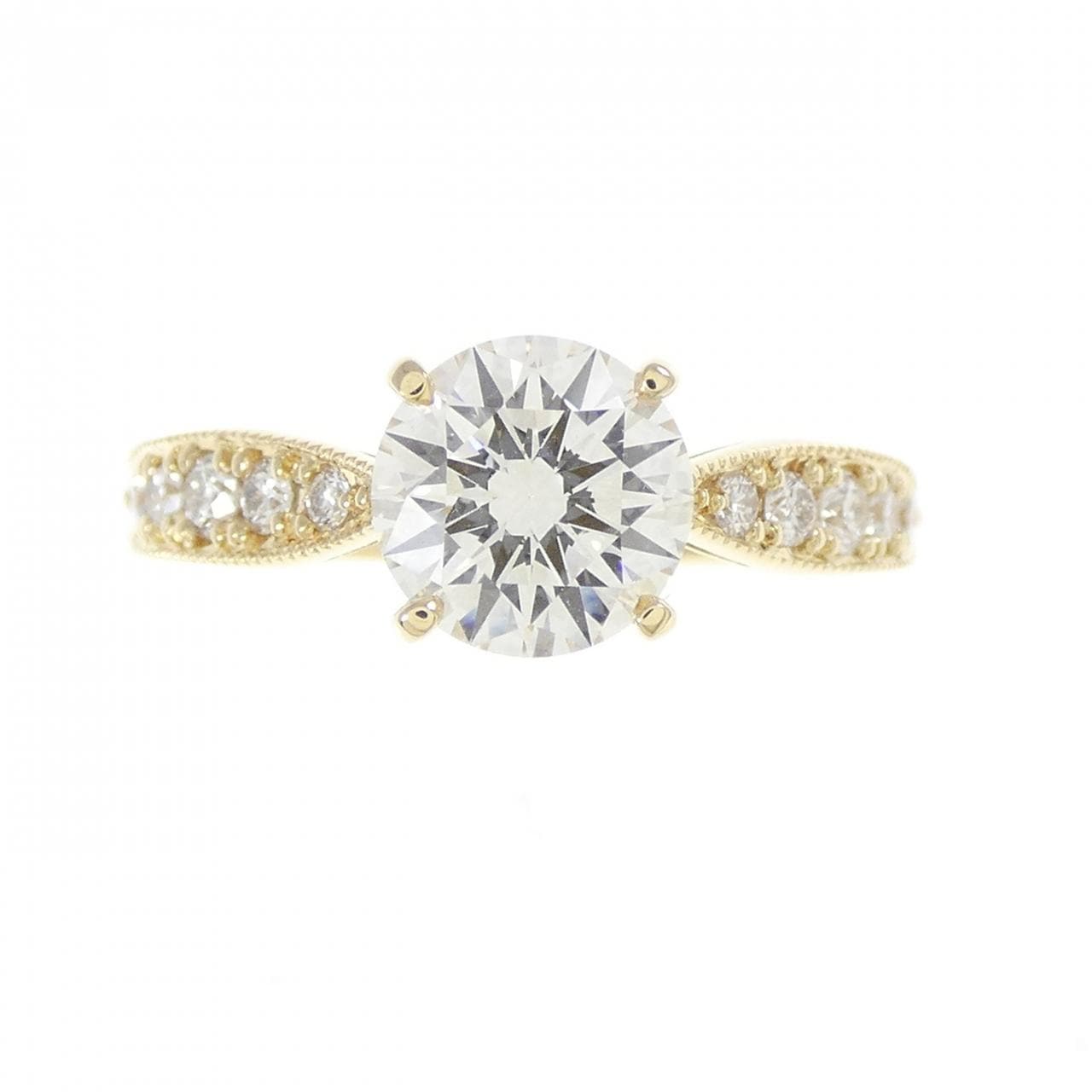 【リメイク】K18YG ダイヤモンド リング 1.020CT H SI2 EXT H＆C