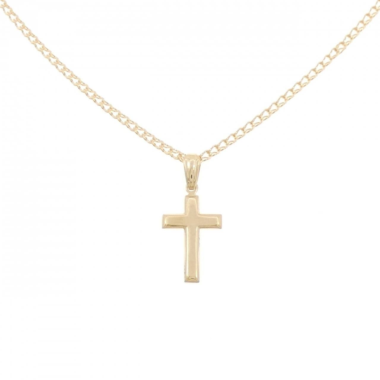 K18YG クロス ネックレス