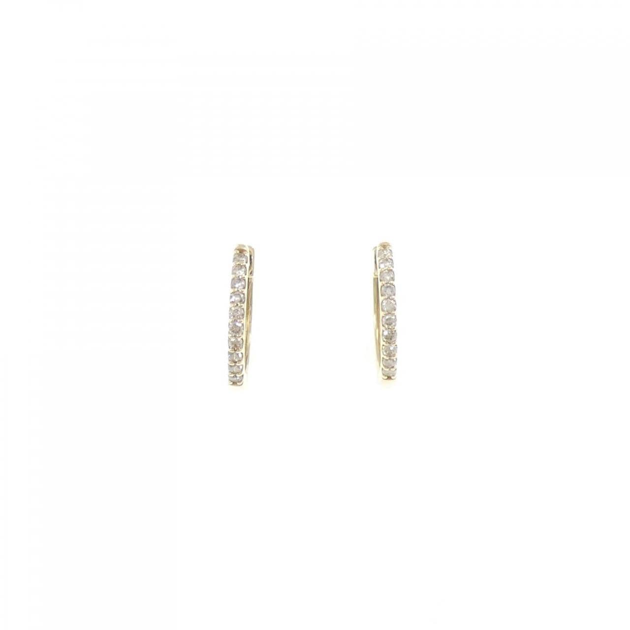 K10YG ダイヤモンド ピアス 0.14CT