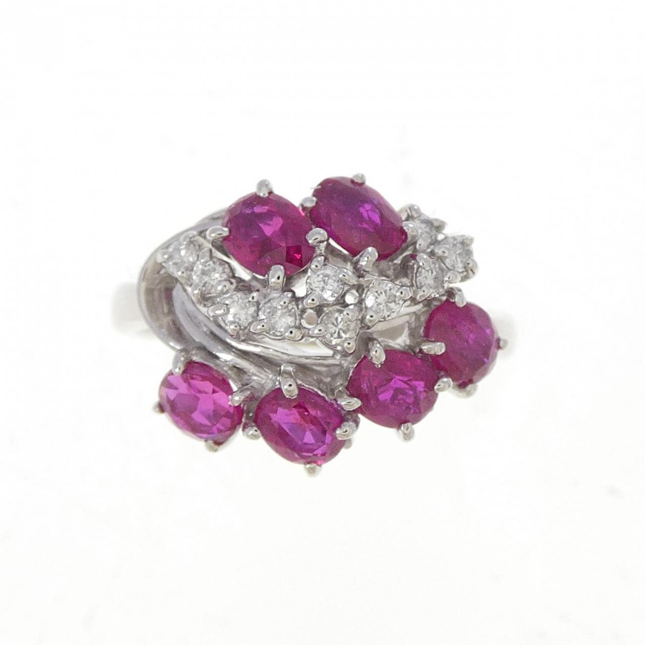 PT900 ルビー リング 1.37CT