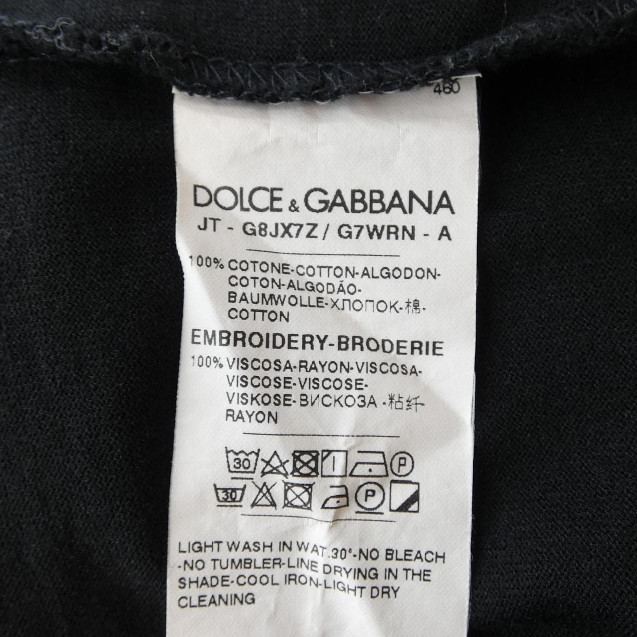 ドルチェアンドガッバーナ DOLCE&GABBANA G8JX7Z/G7WRN Tシャツ