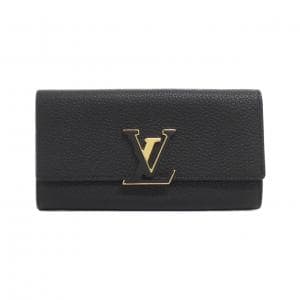 LOUIS VUITTON Taurillon Portefeuille Capucines M61248 錢包