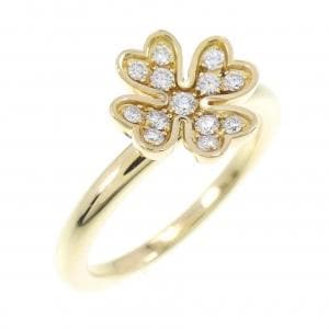 MIKIMOTO flower Diamond ring 0.12CT