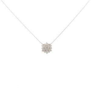 K18WG ダイヤモンド ネックレス 0.25CT